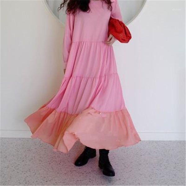 casual dresses women's dress autumn korean style o-neck loose long oversized color blocking sleeve cotton vestidos 20211, Black;gray
casual dresses women's dress autumn korean style o-neck loose long oversized color blocking sleeve cotton vestidos 20211, Black;gray