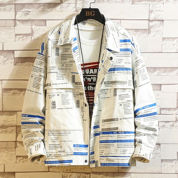 2021 casual england style new spring autumn white print jacket men's brand clothes plus oversize m-5xl zv9l, Black;brown
2021 casual england style new spring autumn white print jacket men's brand clothes plus oversize m-5xl zv9l, Black;brown