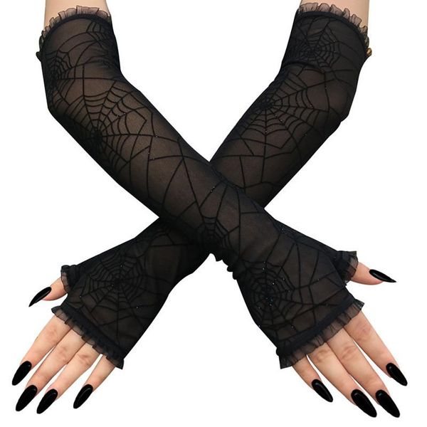 fashion summer sun protect gloves long arm fingerless gloves black mesh driving spider party women sleeves halloween 43cm, Blue;gray
fashion summer sun protect gloves long arm fingerless gloves black mesh driving spider party women sleeves halloween 43cm, Blue;gray