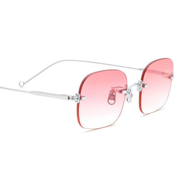 fashion trend brand women's sunglasses rimless square unique personality design sun glasses men outdoor sports, White;black
fashion trend brand women's sunglasses rimless square unique personality design sun glasses men outdoor sports, White;black