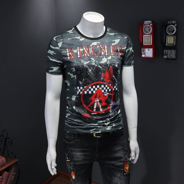 2020 summer new style cotton short-sleeved t-shirt tide men korean slim round neck half-sleeved 3d printed bottoming shirt, White;black
2020 summer new style cotton short-sleeved t-shirt tide men korean slim round neck half-sleeved 3d printed bottoming shirt, White;black