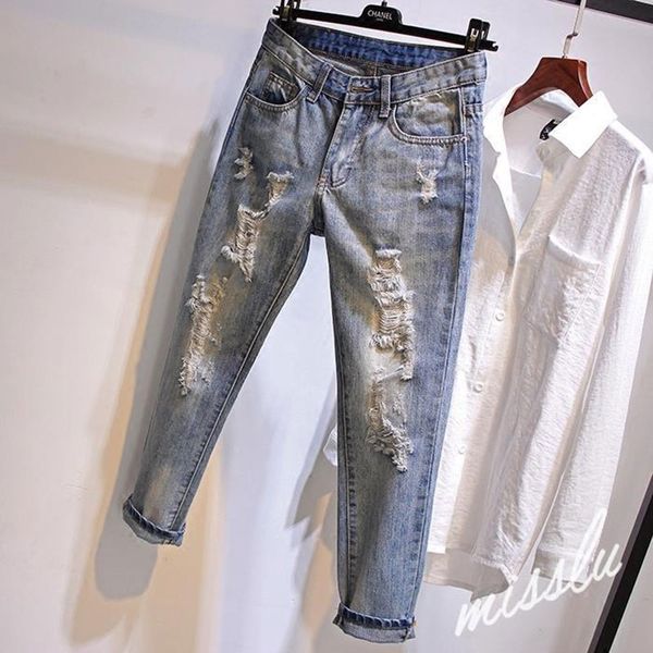 loose jeans hole vintage style jeans woman plus size spring summer women denim harem pants 100% cotton boyfriend jean 210202, Blue
loose jeans hole vintage style jeans woman plus size spring summer women denim harem pants 100% cotton boyfriend jean 210202, Blue