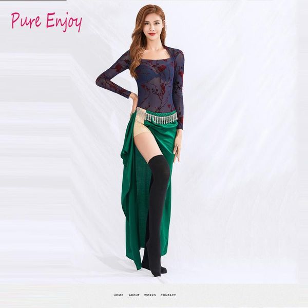 women belly dance summer long sleeves slit dress competition set skirt 2cps belly dance set, Black;red
women belly dance summer long sleeves slit dress competition set skirt 2cps belly dance set, Black;red