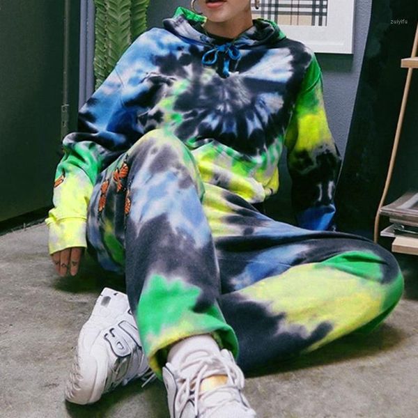women tracksuits tie died sweatpants printed hoodies sweatshirt hooded sweat suit joggers 2 pieces sets hiphop outfits for women1, White
women tracksuits tie died sweatpants printed hoodies sweatshirt hooded sweat suit joggers 2 pieces sets hiphop outfits for women1, White