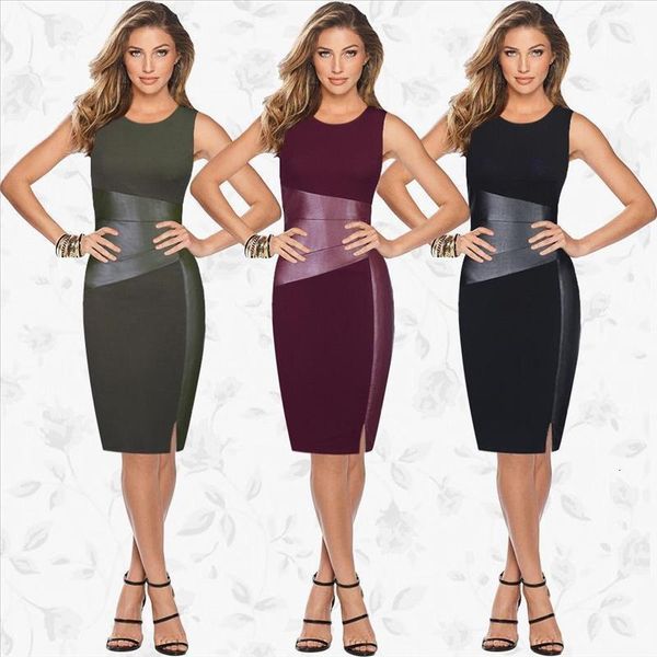 plus size 5xl slim pencil dress women sleeveless zipper black mesh elegant ladies pu leather patchwork sheath dress, Black;gray
plus size 5xl slim pencil dress women sleeveless zipper black mesh elegant ladies pu leather patchwork sheath dress, Black;gray