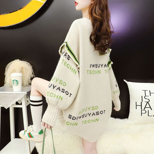 2021 new korean knitted collar fashion medium-length cardigans for woman autumn style very faerie women's dress sweater xwgo, White;black
2021 new korean knitted collar fashion medium-length cardigans for woman autumn style very faerie women's dress sweater xwgo, White;black