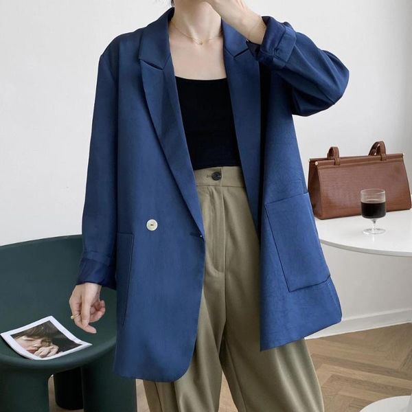 women's suits & blazers 2021 women autumn coat turn down collar blazer feminino vintage ladies with pocket casaco for clothes, White;black
women's suits & blazers 2021 women autumn coat turn down collar blazer feminino vintage ladies with pocket casaco for clothes, White;black