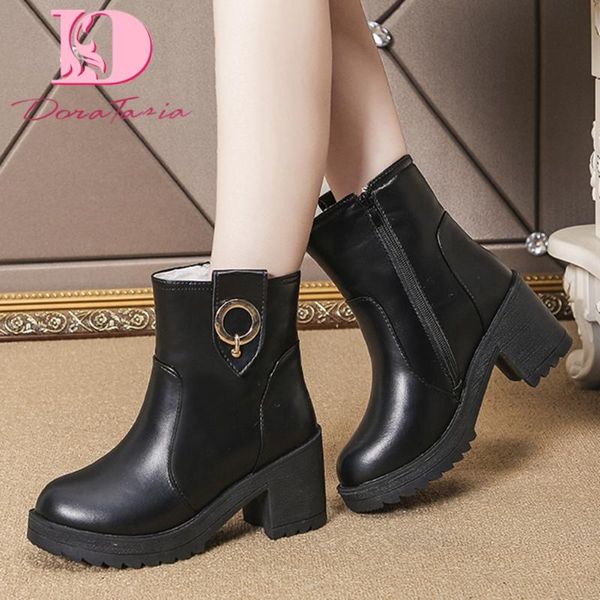 doratasia new lady chunky high heels ankle boots fashion decoration platform plush boots women winter warm fur snow shoes woman, Black
doratasia new lady chunky high heels ankle boots fashion decoration platform plush boots women winter warm fur snow shoes woman, Black