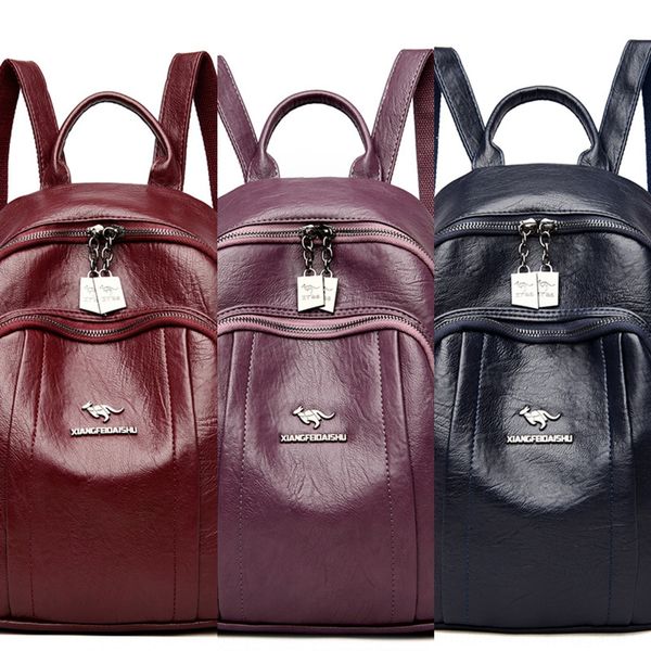 xiangfei kangaroo women's backpackbackpack 2020 new fashion women's versatile soft leather large capacity single shoulder straddle
xiangfei kangaroo women's backpackbackpack 2020 new fashion women's versatile soft leather large capacity single shoulder straddle