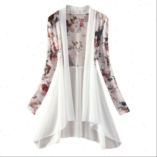 womens clothing women long chiffon blouse shirts womens cardigan sunscreen shirts floral print ladies blouses outwear, White
womens clothing women long chiffon blouse shirts womens cardigan sunscreen shirts floral print ladies blouses outwear, White