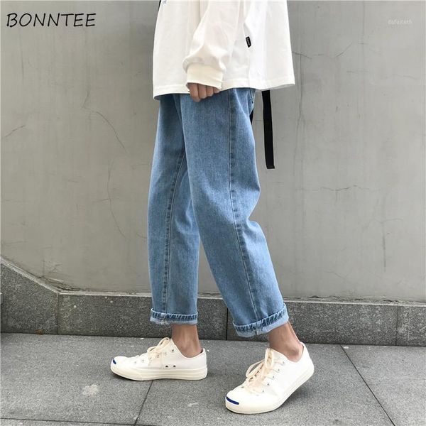men jeans denim baggy streetwear fashion lightweight summer loose all-match solid simple korean casual male students washed chic1, Blue
men jeans denim baggy streetwear fashion lightweight summer loose all-match solid simple korean casual male students washed chic1, Blue