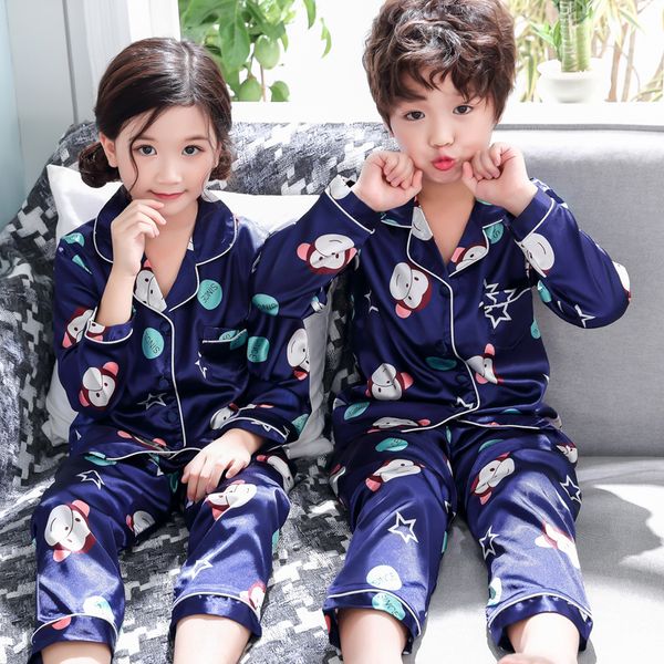girls pajamas 2020 autumn winter long sleeve children's sleepwear set silk pajamas set boys pyjamas sets for kids nightwear set, Blue;red
girls pajamas 2020 autumn winter long sleeve children's sleepwear set silk pajamas set boys pyjamas sets for kids nightwear set, Blue;red