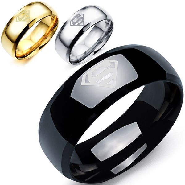 women men retro punk jewelry mens black stainless steel ring 8mm wedding engagement anniversary band size 6-12, Silver
women men retro punk jewelry mens black stainless steel ring 8mm wedding engagement anniversary band size 6-12, Silver