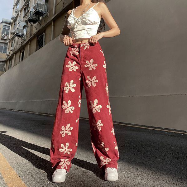 cotton floral printed aesthetic y2k jeans mom baggy denim streetwear cargo pants red harajuku high waist, Blue
cotton floral printed aesthetic y2k jeans mom baggy denim streetwear cargo pants red harajuku high waist, Blue