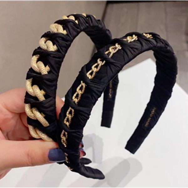 hair accessories metal chain decorated hairband for women korean black head band ladies elegant headdress headband hoop
hair accessories metal chain decorated hairband for women korean black head band ladies elegant headdress headband hoop