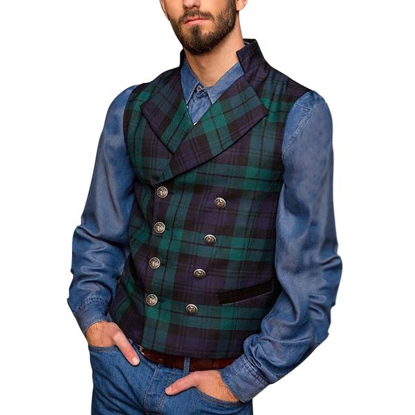 foreign trade 2020 spring and autumn new european and american leisure plaid vest mens wholesale supply, Black;white
foreign trade 2020 spring and autumn new european and american leisure plaid vest mens wholesale supply, Black;white