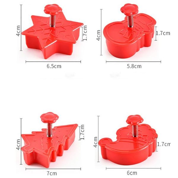 4pcs snowflake/santa claus/snowman/christmas tree cookie mold fondant decor cookie mould cake diy baking cooking biscuit tool sqcwhy
4pcs snowflake/santa claus/snowman/christmas tree cookie mold fondant decor cookie mould cake diy baking cooking biscuit tool sqcwhy