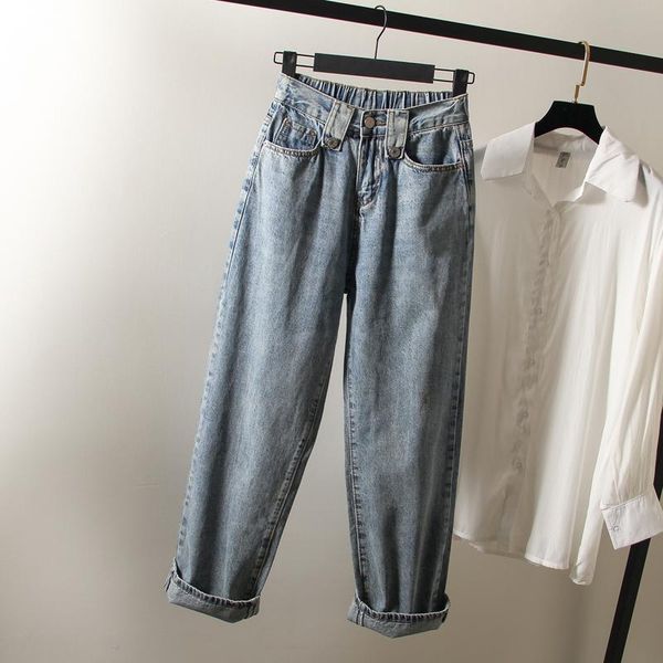 women's jeans denim loose female mom fashion high waist boyfriend baggy oversize pants 2021 clothing autumn spring d0480, Blue
women's jeans denim loose female mom fashion high waist boyfriend baggy oversize pants 2021 clothing autumn spring d0480, Blue