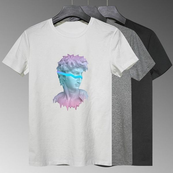 harajuku t-shirt modern new tshirt women the blue light band covers the eyes of the stone statue graphic michelangelo tshirt, White
harajuku t-shirt modern new tshirt women the blue light band covers the eyes of the stone statue graphic michelangelo tshirt, White