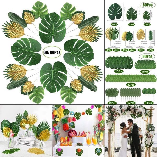 60/90pcs fabric artificial monstera leaves tropical palm tree leaves for wedding hawaiia party jungle beach theme table decor1
60/90pcs fabric artificial monstera leaves tropical palm tree leaves for wedding hawaiia party jungle beach theme table decor1