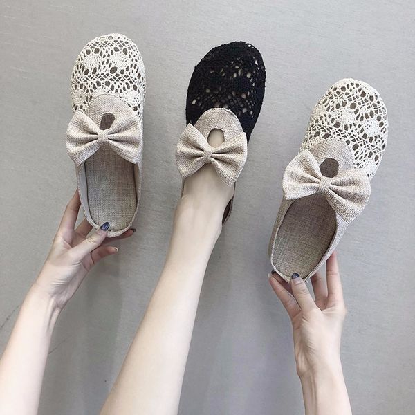 2020 south korean new lace baotou mesh half slippers women's summer hollow flax weaving lazy people wear sandals x1020, Black
2020 south korean new lace baotou mesh half slippers women's summer hollow flax weaving lazy people wear sandals x1020, Black