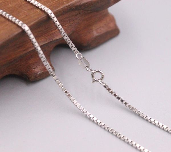 new pure solid 925 sterling silver necklace 1mm box link chain necklace 25.59"l
new pure solid 925 sterling silver necklace 1mm box link chain necklace 25.59"l