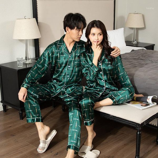 luxury pajama suit satin pajamas sets couple sleepwear family pijama lover night suit men & women casual home clothing1, Black;brown 
luxury pajama suit satin pajamas sets couple sleepwear family pijama lover night suit men & women casual home clothing1, Black;brown