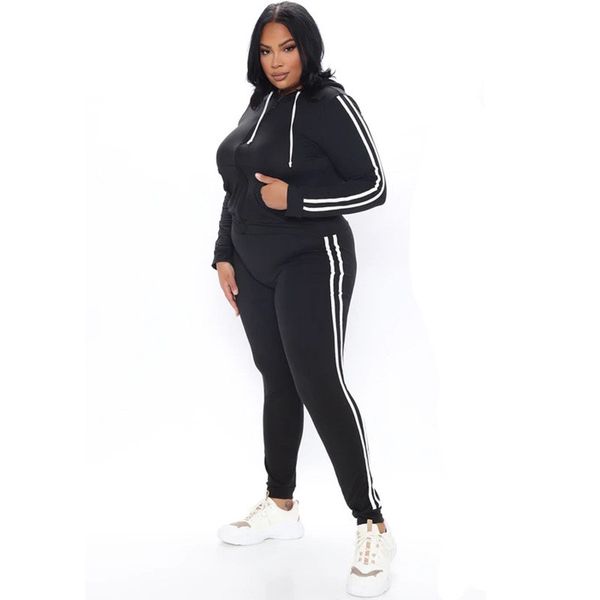 stripe print womens plus size tracksuits fashion zipper cardigan hooded long pants womens 2pcs sets casual 5xl females clothing
stripe print womens plus size tracksuits fashion zipper cardigan hooded long pants womens 2pcs sets casual 5xl females clothing