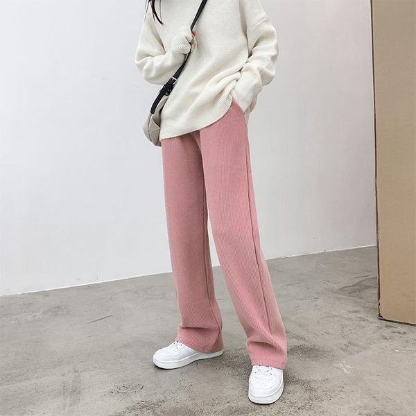 women's pants & capris women korean warm corduroy elastic high waist thickening long trousers 2021winter causal solid pink wide leg fem, Black;white
women's pants & capris women korean warm corduroy elastic high waist thickening long trousers 2021winter causal solid pink wide leg fem, Black;white