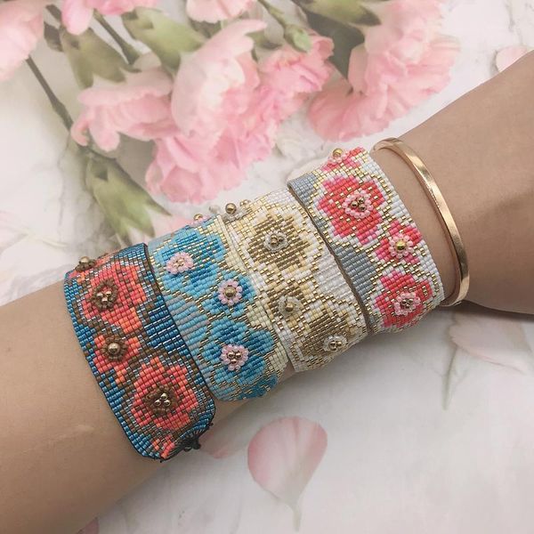 beaded, strands bluestar women miyuki bead bracelet for jewelry plum blossom pulseras mujer moda flower handmade braided armband1, Black
beaded, strands bluestar women miyuki bead bracelet for jewelry plum blossom pulseras mujer moda flower handmade braided armband1, Black