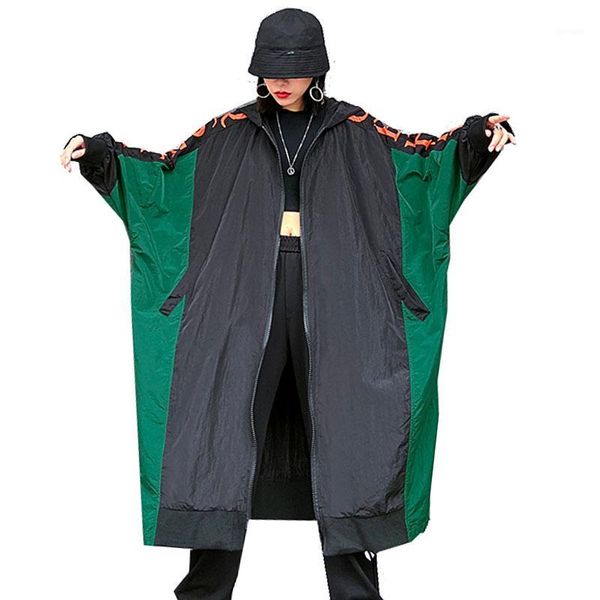 qing mo spring women vintage coat 2020 women patchwork color coat female batwing sleeve outwear oversize zqy30491, Tan;black
qing mo spring women vintage coat 2020 women patchwork color coat female batwing sleeve outwear oversize zqy30491, Tan;black