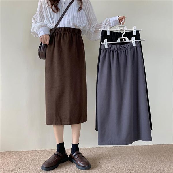 2021 women casual fashion vintage corduroy midi skirt new winter elastic high waist solid korean daily straight skirt autumn, Black
2021 women casual fashion vintage corduroy midi skirt new winter elastic high waist solid korean daily straight skirt autumn, Black