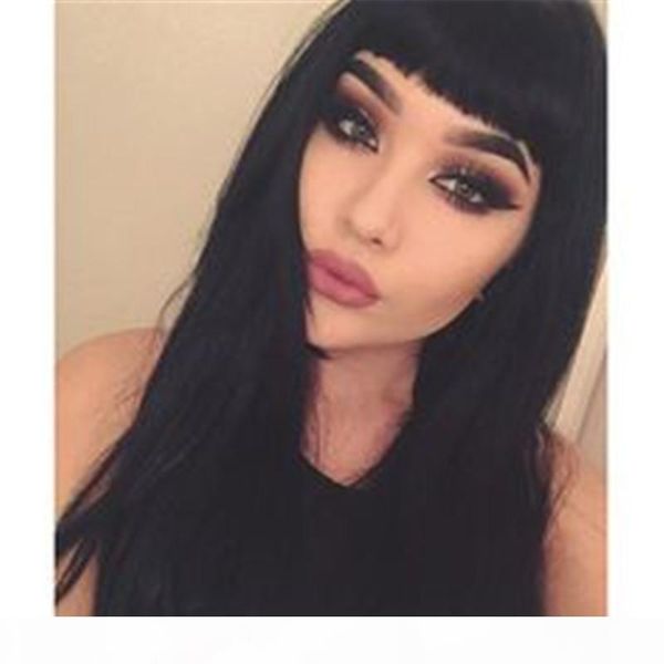 100% full lace human hair wigs with bangs 7a malaysian hair straight glueless lace front human hair wigs for black women, Black;brown
100% full lace human hair wigs with bangs 7a malaysian hair straight glueless lace front human hair wigs for black women, Black;brown