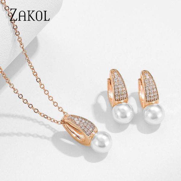 zakol fashion tiny cz zircon pave & round simulated pearl hoop earrings necklace set for women newly issued wedding jewelry, Silver
zakol fashion tiny cz zircon pave & round simulated pearl hoop earrings necklace set for women newly issued wedding jewelry, Silver