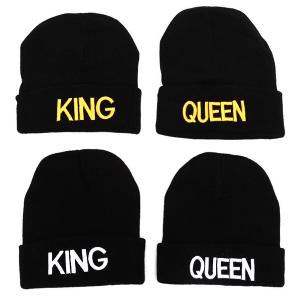 new king queen beanies couples caps warm winter autumn elastic knit hats for men women ski sports hat, Blue;gray
new king queen beanies couples caps warm winter autumn elastic knit hats for men women ski sports hat, Blue;gray