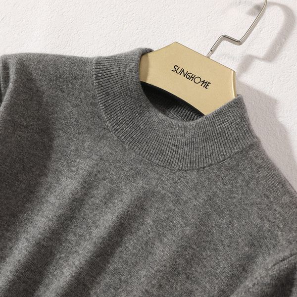 2021 quality half-goal high shirt for man 100% cashmere jumpers clothes pullovers de malha winter new male mode bpqd, Black
2021 quality half-goal high shirt for man 100% cashmere jumpers clothes pullovers de malha winter new male mode bpqd, Black