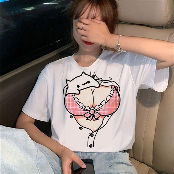 cute cat summer fashion t shirt female t shirts woman soft harajuku kawaii chest print cartoon t shirts, White
cute cat summer fashion t shirt female t shirts woman soft harajuku kawaii chest print cartoon t shirts, White