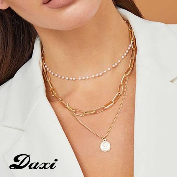 daxi pearl chain layered necklace gold necklaces for women boho chains for women pendant chocker necklace set jewelry, Silver
daxi pearl chain layered necklace gold necklaces for women boho chains for women pendant chocker necklace set jewelry, Silver
