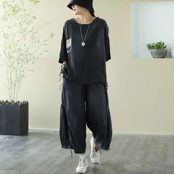 yu0uj qi engraved two leisure set of artistic pantscotton piece western style cotton and hemp two piece set of summer new pants and linen wi, Gray
yu0uj qi engraved two leisure set of artistic pantscotton piece western style cotton and hemp two piece set of summer new pants and linen wi, Gray