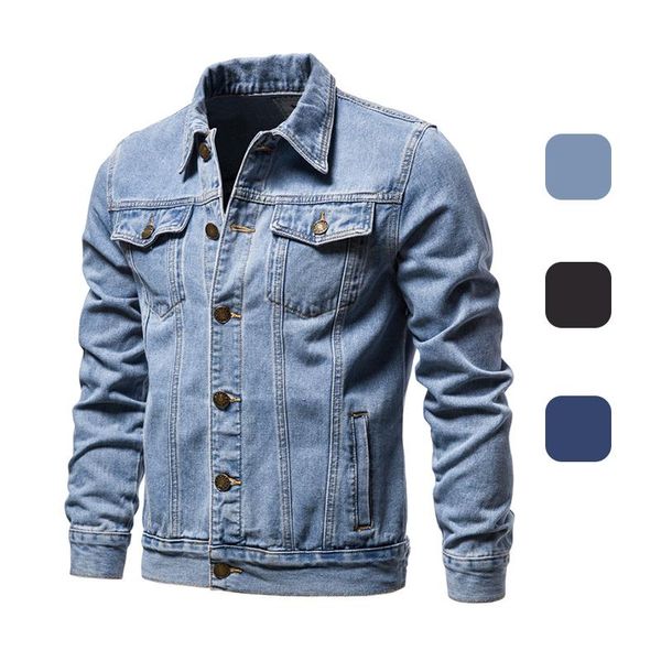 2021 spring denim jacket for men cotton men casual jeans jacket lapel autumn slim single breasted fit quality hunting, Camo;black
2021 spring denim jacket for men cotton men casual jeans jacket lapel autumn slim single breasted fit quality hunting, Camo;black