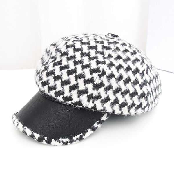 stingy brim hats autumn and winter plaid beret casual painter hat peaked octagonal for women girl 17, Blue;gray
stingy brim hats autumn and winter plaid beret casual painter hat peaked octagonal for women girl 17, Blue;gray