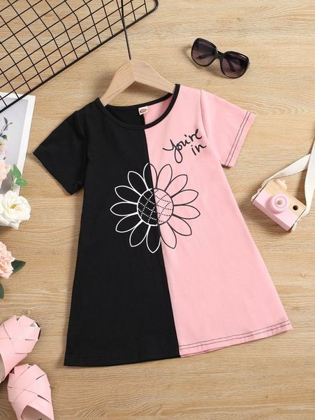 toddler girls floral and letter graphic two tone dress she, Red;yellow
toddler girls floral and letter graphic two tone dress she, Red;yellow