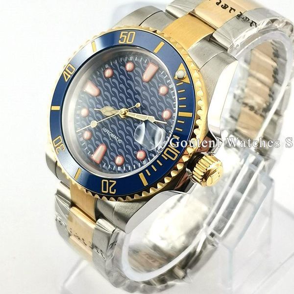 wristwatches bliger/sterile 40mm mens watch sapphire glass blue ceramic bezel date window luminous automatic watch1, Slivery;brown
wristwatches bliger/sterile 40mm mens watch sapphire glass blue ceramic bezel date window luminous automatic watch1, Slivery;brown