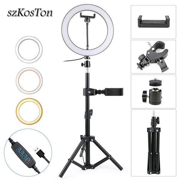 26cm led selfie ring light tripod stand set kits for smartphone tiktok youtube makeup video studio tripod pgraphy lighting
26cm led selfie ring light tripod stand set kits for smartphone tiktok youtube makeup video studio tripod pgraphy lighting