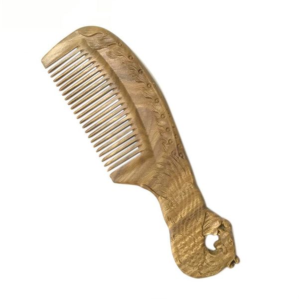 hair brushes hand carved natural green sandalwood combs - anti-static scent wooden comb, Silver
hair brushes hand carved natural green sandalwood combs - anti-static scent wooden comb, Silver