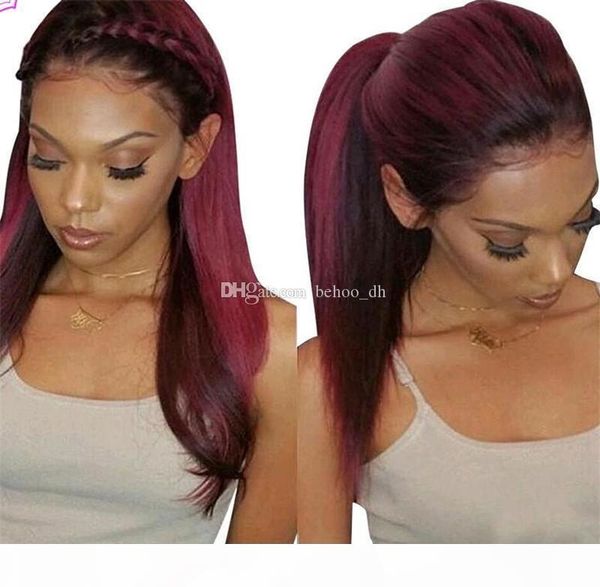 99j burgundy silky straight silk base фронта шнурка человеческих волос парики бразильский волос remy парики шнурка с ребенком волос, Black;brown
99j burgundy silky straight silk base фронта шнурка человеческих волос парики бразильский волос remy парики шнурка с ребенком волос, Black;brown