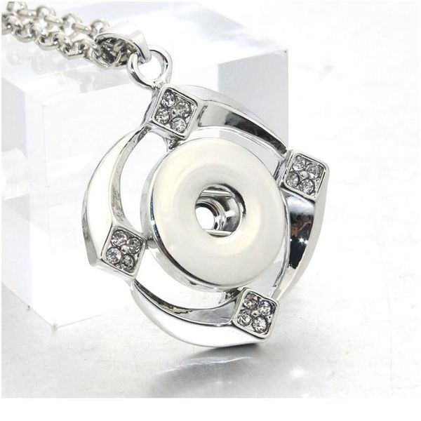 18mm snap button pendant 60cm necklace charms fashion rhinestones snaps button diy jewelry gift for wome bbygpn, Silver
18mm snap button pendant 60cm necklace charms fashion rhinestones snaps button diy jewelry gift for wome bbygpn, Silver