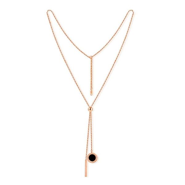 chains necklace for women long chian roman numerals pendant simple necklaces girl jewelry 316 l stainless steel, Silver
chains necklace for women long chian roman numerals pendant simple necklaces girl jewelry 316 l stainless steel, Silver