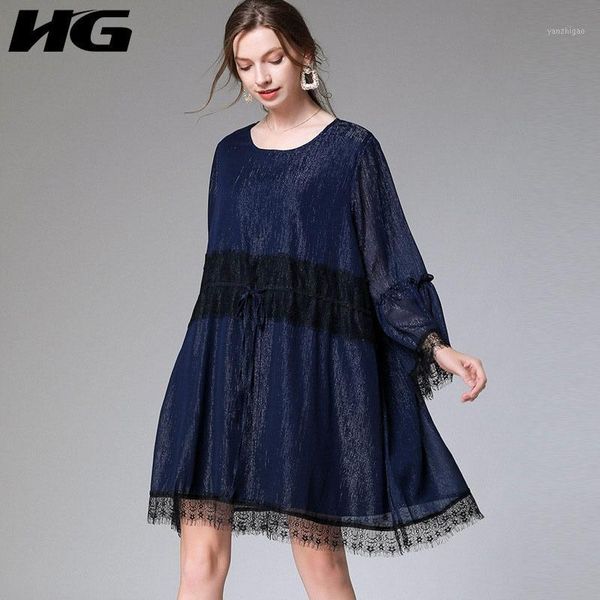 hg pleated women dress fashion mesh patchwork drawstring pullover goddess fan casual minority loose minority dress zp27571, Black;gray
hg pleated women dress fashion mesh patchwork drawstring pullover goddess fan casual minority loose minority dress zp27571, Black;gray