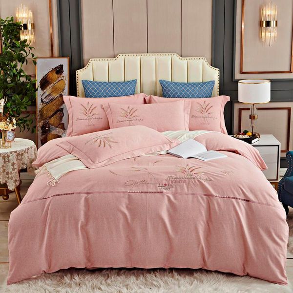bedding sets 4pcs all cotton ground embroidery luxury set size soft bedclothes bed sheet duvet cover pillowcases
bedding sets 4pcs all cotton ground embroidery luxury set size soft bedclothes bed sheet duvet cover pillowcases